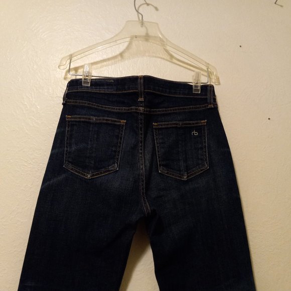 Rag & Bone Crop Straight Leg Jeans - Size 27 Boyfriend Like Cut Style - Picture 6 of 16